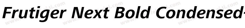 Frutiger Next Bold Condensed字体转换
